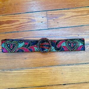 Colorful Beaded Women's S/M Belt
